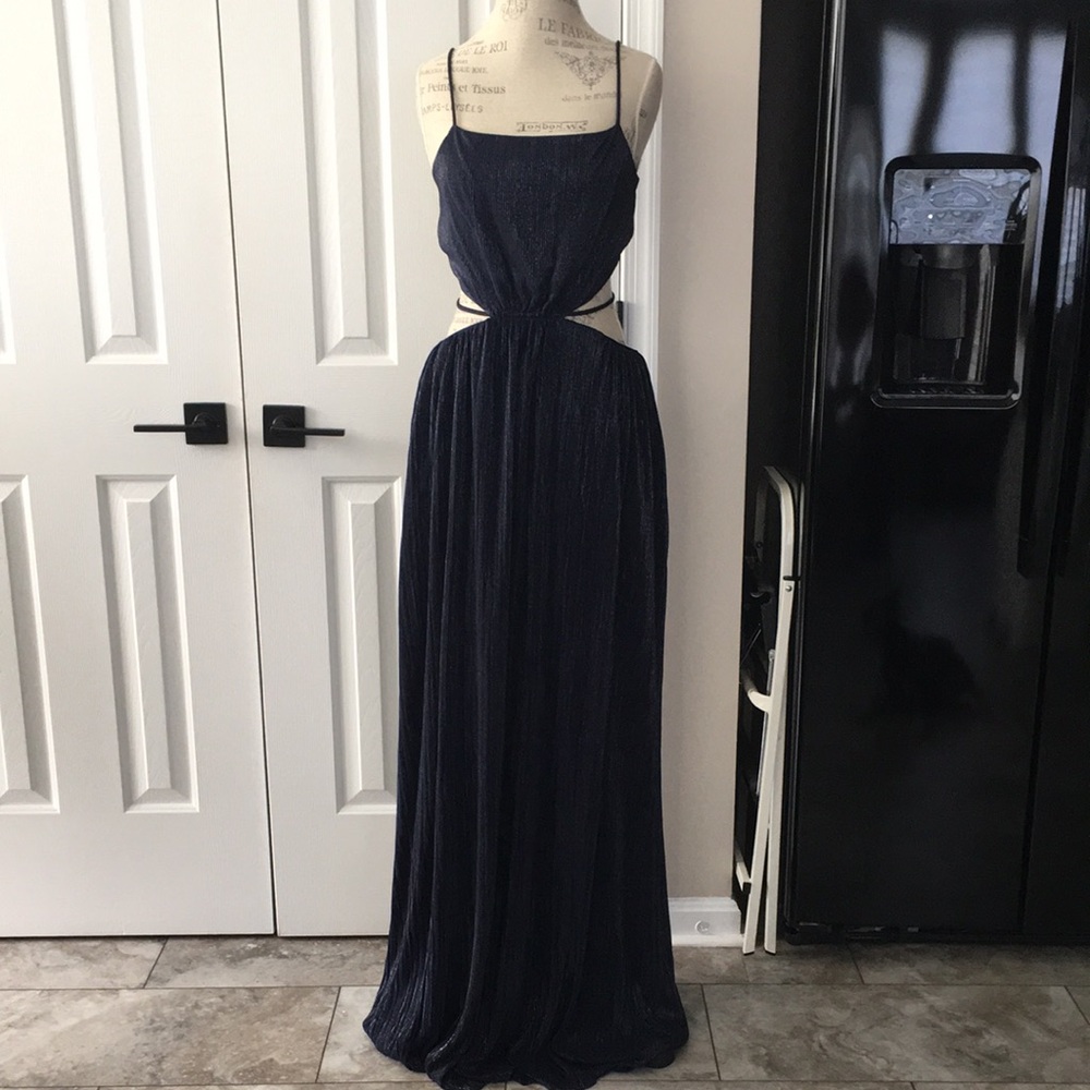 JONATHAN SIMKHAI Navy Blue Cutout Maxi Dress - Women